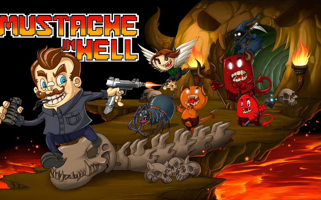 Gear Up for Mustache in Hell – Coming to PlayStation and Switch