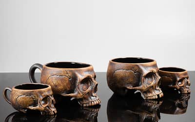 The Perfect Horror And Chill Cup Exists! The Memento Mori Cup By Trevor Foster Studio